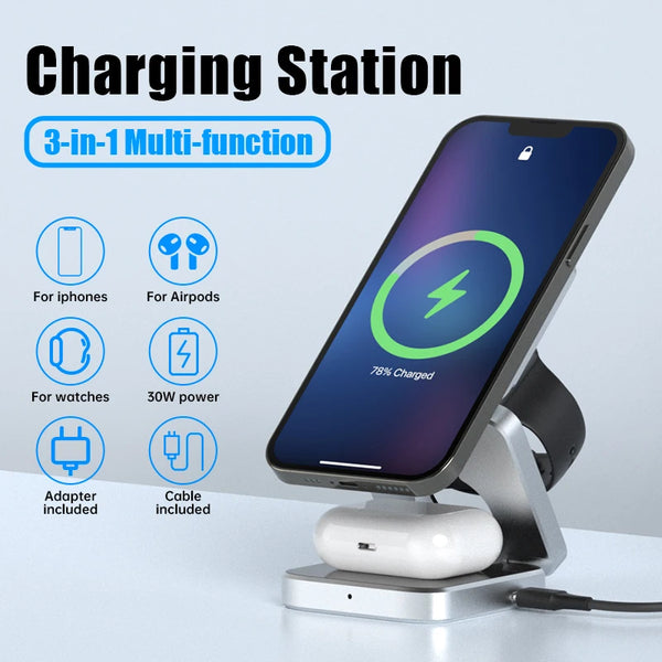 Wireless  Charger  3 in 1 wireless charging station  3 in 1 charging station  3-in-1 charging station  3-in-1 apple charging station  3 in 1 apple charging station  apple charging pad  charging station for samsung  3 in 1 wireless charger  3-in-1 wireless charger  3-in-1 charger  3 in 1 charger  apple 3-in-1 charger  3 in 1 wireless charger station